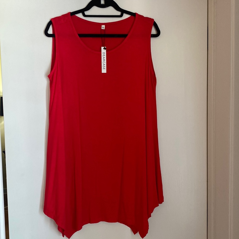 Red Dearcase XL flowy tunic NWT